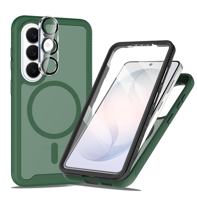 Shockproof Sticker Dteck Magnetic Full Body Protection Case with Camera Lens Protector for ...