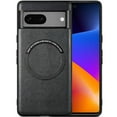 thumbnail image 1 of Dteck Magnetic for Google Pixel 8 Pro Case, Pixel 8 Pro Case Compatible with MagSafe, Slim PU Leather Matte Finish Shockproof Protective Cover for Google Pixel 8 Pro,Black, 1 of 7