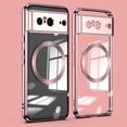thumbnail image 1 of Dteck Magnetic for Google Pixel 9 Pro / 9 Case Compatible with MagSafe, Non-Yellowing Crystal Clear Slim Cover with Plating Edge for Pixel 9 Pro / 9 6.3",Rosegold, 1 of 6