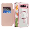 thumbnail image 1 of Dteck Magnetic for Google Pixel 9 Pro XL Case 2024, Compatible with MagSafe, Full Body Flip Folio Wallet Case with FID Blocking Card Slot, Anti-Scratch Clear Back Cover for Pixel 9 Pro XL,Pink, 1 of 6