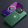 thumbnail image 1 of Dteck Magnetic Guardian Designed for iPhone 14 Pro Case [Military Grade Drop Tested] [Compatible with MagSafe] Slim Translucent Matte Case for iPhone 14 Pro Phone Case (6.1"), Darkgreen, 1 of 11