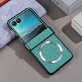 thumbnail image 1 of Dteck Magnetic Leather Case for Motorola Razr Plus 2024/2025,Shockproof Hinge Protection Case Compatible with Mag Safe Hard PC Cover for Motorola Razr+ 2024/ Motorola Razr+ 2025,Green, 1 of 6