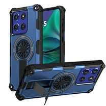 Dteck Magnetic for Motorola Moto G Power 5G (2025) Case, Compatible with MagSafe, Military Grade Dropproof with Invisible Stand Dual Layer Shockproof Phone Cover,Blue