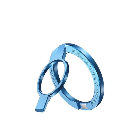 Dteck Magnetic Phone Grip, Magnetic Phone Ring Holder, Adjustable Kickstand, Only for iPhone 14 Pro Max, 14 Max, 14 Pro,13, 13 Pro, 13 Mini, 13 Pro Max, 12, 12 Pro, 12 Mini, 12 Pro Max - Blue