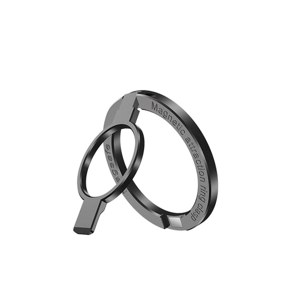 Dteck Magnetic Phone Grip, Magnetic Phone Ring Holder, Adjustable Kickstand, Only for iPhone 14 Pro Max, 14 Max, 14 Pro,13, 13 Pro, 13 Mini, 13 Pro Max, 12, 12 Pro, 12 Mini, 12 Pro Max - Black