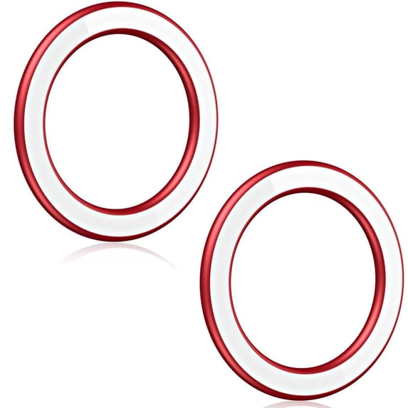 Dteck Magnetic Ring Holder for iPhone 14 13 12 Magnet Wall Mobile Phone Holder Magnetic Car Phone Stand for Magsafe Case, 2 Packs,Red