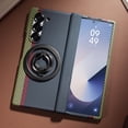 thumbnail image 1 of Dteck for Samsung Galaxy Z Fold 4 Case with Removable Magnetic Ring Stand, Military Grade Shockproof Case with Screen Protector, Carbon Fiber Texture Hinge Protection for Z Fold 4,Black, 1 of 7
