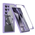 thumbnail image 1 of Dteck Magnetic for Samsung Galaxy S22 Ultra, Dustproof Design Compatible with MagSafe, Built-in Screen Protector Camera Protection Double Sided Clear Cover for Galaxy S22 Ultra,Purple, 1 of 7