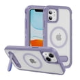 thumbnail image 1 of Dteck Magnetic & Seamless Stand for iPhone 11, Compatible with MagSafe, Military Grade Drop Protection, Slim Frosted Rugged Kickstand Phone Case for iPhone 11,Matte Purple, 1 of 7