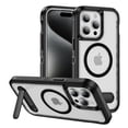 thumbnail image 1 of Dteck Magnetic & Seamless Stand for iPhone 15 Pro Max, Compatible with MagSafe, Military Grade Drop Protection, Slim Frosted Rugged Kickstand Phone Case for iPhone 15 Pro Max,Matte Black, 1 of 6