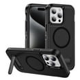 thumbnail image 1 of Dteck Magnetic & Seamless Stand for iPhone 15 Pro Max, Compatible with MagSafe, Military Grade Drop Protection, Slim Frosted Rugged Kickstand Phone Case for iPhone 15 Pro Max,Black, 1 of 6