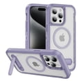 thumbnail image 1 of Dteck Magnetic & Seamless Stand for iPhone 15 Pro Max, Compatible with MagSafe, Military Grade Drop Protection, Slim Frosted Rugged Kickstand Phone Case for iPhone 15 Pro Max,Matte Purple, 1 of 6