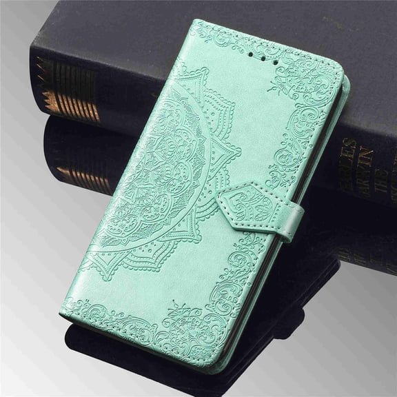 Dteck Magnetic Shock-Proof Premium PU leather wallet Case with Kickstand and Flip Cover For Samsung Galaxy A80, Green