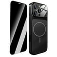 thumbnail image 1 of Dteck Magnetic Suction Case for iPhone 17 Pro with Anti Spy & Auto Installation Privacy Screen Protector, Glass Camera Protection Slim Phone Cover Support Wireless Charging, Black, 1 of 12