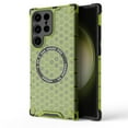 thumbnail image 1 of Dteck Magnetic Transparent Case for Samsung Galaxy S24 Ultra, Compatible with MagSafe Wireless Charging Slim Anti-Scratch Shockproof Soft TPU Rubber Cover Case, Green, 1 of 6
