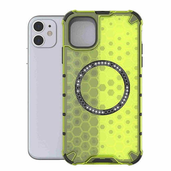 Dteck Magnetic Transparent Case for iPhone 14 Pro, Compatible with MagSafe Wireless Charging Slim Anti-Scratch Shockproof Soft TPU Rubber Cover Case, Green