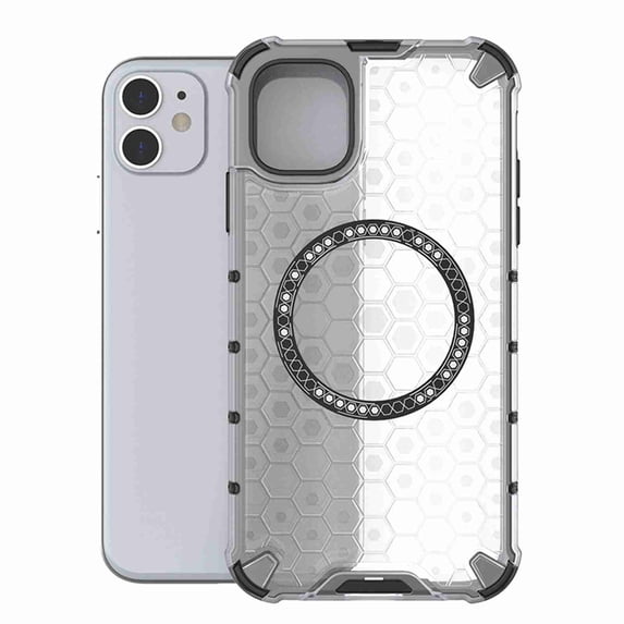 Dteck Magnetic Transparent Case for iPhone 14 Pro, Compatible with MagSafe Wireless Charging Slim Anti-Scratch Shockproof Soft TPU Rubber Cover Case, White