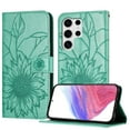 thumbnail image 1 of Dteck Magnetic Wallet Case for Samsung Galaxy S25 Ultra,Flower Pattern Leather Case Built-in Card Slots Shockproof Kickstand Cover for Samsung Galaxy S25 Ultra,Green, 1 of 6
