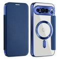 thumbnail image 1 of Dteck Magnetic Wallet Case for Google Pixel 9/9 Pro,Shockproof Leather Card Slots Case Plating TPU Compatible with Mag Safe Back Cover,Darkblue, 1 of 7