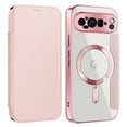 thumbnail image 1 of Dteck Magnetic Wallet Case for Google Pixel 9 Pro XL,Shockproof Leather Card Slots Case Plating TPU Compatible with Mag Safe Back Cover,Pink, 1 of 7