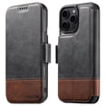 thumbnail image 1 of Dteck Magnetic Wallet Case for iPhone 14, Shockproof PU Leather TPU Wireless Charging Card & Cash Slots Anti-Scratch Rugged Protection Case, Black, 1 of 11