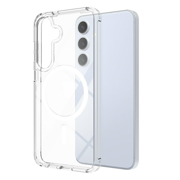 Dteck Magnetic for Samsung Galaxy S25 FE Case, Slim Crystal Clear Shockproof Anti-Scratch Phone Cover for Galaxy S25 FE 5G