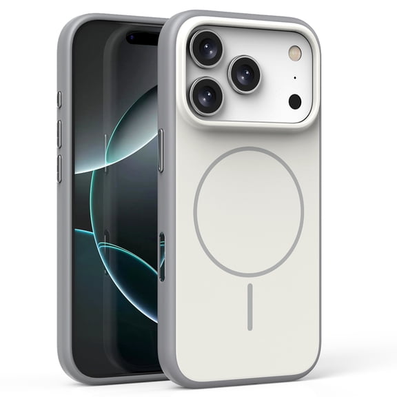 Dteck Magnetic for iPhone 17 Pro Max Case, Compatible with MagSafe, Shockproof Drop Protection Phone Case for iPhone 17 Pro Max 6.9 Inch,Gray