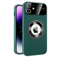 thumbnail image 1 of Dteck Magnetic for iPhone 11 Case with Full Glass Lens Camera Protector, Compatible with MagSafe, Large Viewport Design, Shockproof Hard PC Matte Back Protective Soft TPU Edge Phone Cases,Green, 1 of 10