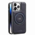 thumbnail image 1 of Dteck Magnetic for iPhone 15 Plus PU Leather Case, Invisible Ring Stand Compatible with Magsafe Accessory Slim Kickstand Rugged Back Phone Cover, Darkblue, 1 of 7