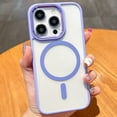 thumbnail image 1 of Dteck Magnetic for iPhone 15 Pro Max Case, Compatible with MagSafe, Shockproof Military-Grade Protection Slim Non-Slip Clear Phone Case for iPhone 15 Pro Max,Light Purple, 1 of 5