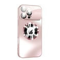 thumbnail image 1 of Dteck Magnetic for iPhone 16 Pro Case with Full Camera Lens Protection, Compatible with MagSafe, Large Window Logo View Dust-proof Shockproof Cover,Pink, 1 of 7