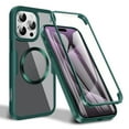 thumbnail image 1 of Dteck Magnetic for iPhone 16 Pro Max Case Compatible with MagSafe, Built-in Screen Protector Camera Protection Double Sides Full Body Protective Clear Cover for iPhone 16 Pro Max,Green, 1 of 9