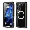 thumbnail image 1 of Dteck Magnetic for iPhone 16 Pro Max Case Waterproof,Built-in Screen Protector IP68 Underwater 16FT Military Dropproof Compatible with MagSafe Full Body Shockproof Case 6.9",Black, 1 of 15