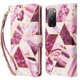 thumbnail image 1 of Dteck Marble Patterned Case for Samsung Galaxy S20 FE 6.5-inch,Magnetic Leather Card Holder Wallet Kickstand Galaxy S20 FE 5G Case Flip Shockproof Protective Cover with Strap,Purple, 1 of 5