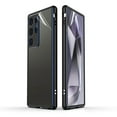 thumbnail image 1 of Dteck Metal Bumper Case for Samsung Galaxy S24 Ultra with Camera Protector, Ultra-Thin Aluminum Alloy Frame with Soft TPU Back Film + Screen Protector Film for Samsung Galaxy S24 Ultra 5G,Black+Blue, 1 of 6