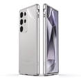 thumbnail image 1 of Dteck Metal Bumper Case for Samsung Galaxy S24 Ultra with Camera Protector, Ultra-Thin Aluminum Alloy Frame with Soft TPU Back Film + Screen Protector Film for Samsung Galaxy S24 Ultra 5G,Gray+Silver, 1 of 6