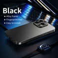 thumbnail image 1 of Dteck Metal Case for iPhone 16 Pro Max,Luxury Alloy Frame Slim Back Case Shockproof Magnetic Lock Cover for iPhone 16 Pro Max,Black, 1 of 8