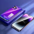 thumbnail image 1 of Dteck Metal Case for iPhone 13 Pro Max, Military-Grade Drop Protection Anti-Fingerprint Anti-Scratch Glossy Stainless Steel Metal Case for Apple iPhone 13 Pro Max, Purple, 1 of 6