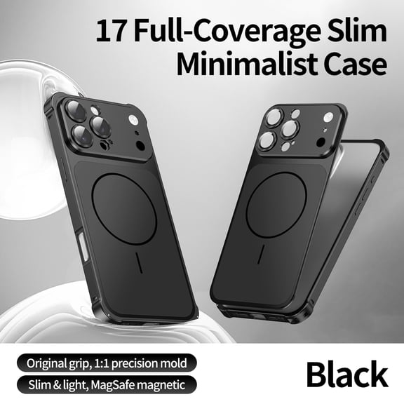 Dteck Metal Case for iPhone 15 Pro Max,Shockproof Aluminum Alloy Frame Magnetic Back Case Compatible with Mag Safe Built-in Camera Lens Protector Cover for iPhone 15 Pro Max,Black