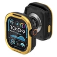 thumbnail image 1 of Dteck Metal Rugged Case Compatible with Apple Watch Ultra / Ultra 2 49mm, Aluminum with TPU Shockproof Protective Bumper Cover for iWatch 49mm,Gold, 1 of 6