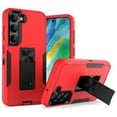 thumbnail image 1 of Dteck for Military Grade Drop Protection Case for Samsung Galaxy S23 Plus, Heavy-Duty Hybrid Rugged Full Body Magnetic Mount Holder Kickstand Shockproof Phone Cover, Red+Black, 1 of 7