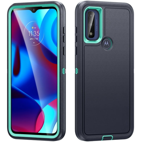 Dteck for Moto G Power 5G Case, Heavy Duty Shockproof Dual Layer Drop Protection Durable Outdoor Hybrid Rugged Phone Cover for Motorola Moto G Power 5G 2023,Green