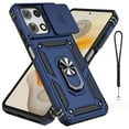 thumbnail image 1 of Dteck for Motorola Moto G 5G 2025 Case with Camera Slide Cover, Military Grade Drop Protection Magnetic Ring Holder Kickstand Protective Phone Case for Moto G 5G 2025,Blue, 1 of 10