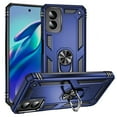 thumbnail image 1 of Dteck for Motorola Moto G Play 4G 2024 Case, Shockproof Heavy Duty Rotated Ring Kickstand Metal Ring Bracket All-Round Anti Drop Armor TPU+PC Case with Magnetic car Mount Cover, Blue, 1 of 4