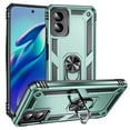 thumbnail image 1 of Dteck for Motorola Moto G Play 4G 2024 Case, Shockproof Heavy Duty Rotated Ring Kickstand Metal Ring Bracket All-Round Anti Drop Armor TPU+PC Case with Magnetic car Mount Cover, Darkgreen, 1 of 4