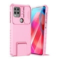 thumbnail image 1 of Dteck for Motorola Moto G Power 2021 Case with Screen Protector, Slide Camera Protector Phone Case with Built-in Stand Shockproof Rugged Bumper for Motorola Moto G Power 2021,Pink, 1 of 7