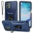 thumbnail image 1 of Dteck for Motorola Moto G Power 2024 Case with Camera Protection Sliding Cover + Wrist Strap, Military Grade Drop Protection Rugged Shockproof Cover with Kickstand for Moto G Power 5G 2024,Blue, 1 of 8