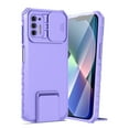 thumbnail image 1 of Dteck for Motorola Moto G Stylus 2021 Case with Screen Protector, Slide Camera Protector Phone Case with Built-in Stand Shockproof Rugged Bumper for Motorola Moto G Stylus 2021,Purple, 1 of 7