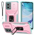 thumbnail image 1 of Dteck for Motorola Moto G Stylus 5G 2024 Case with Camera Protection Sliding Cover + Strap, Military Grade Drop Protection Rugged Shockproof Cover with Kickstand for Moto G Stylus 5G 2024,Pink Mint, 1 of 9
