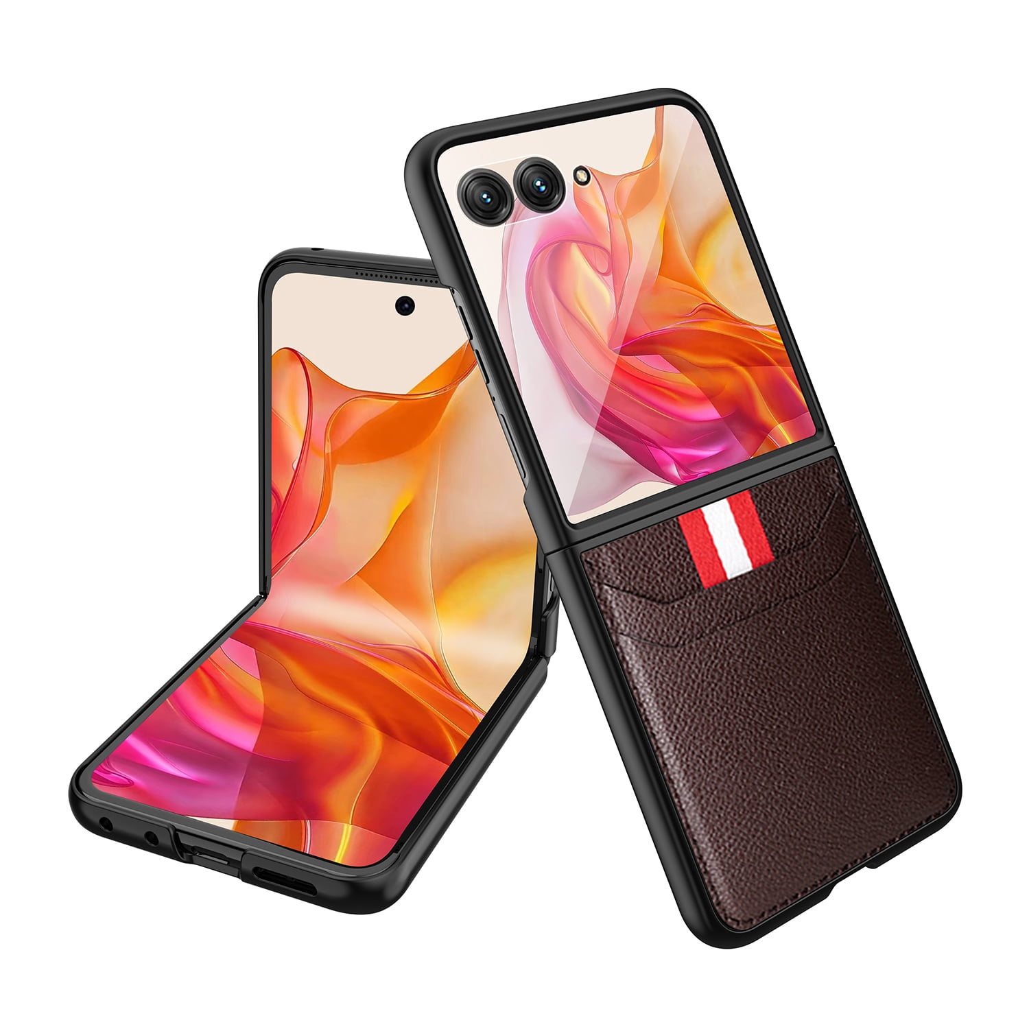 Dteck for Motorola Razr+ 2024 Case with Builtin Screen Protector